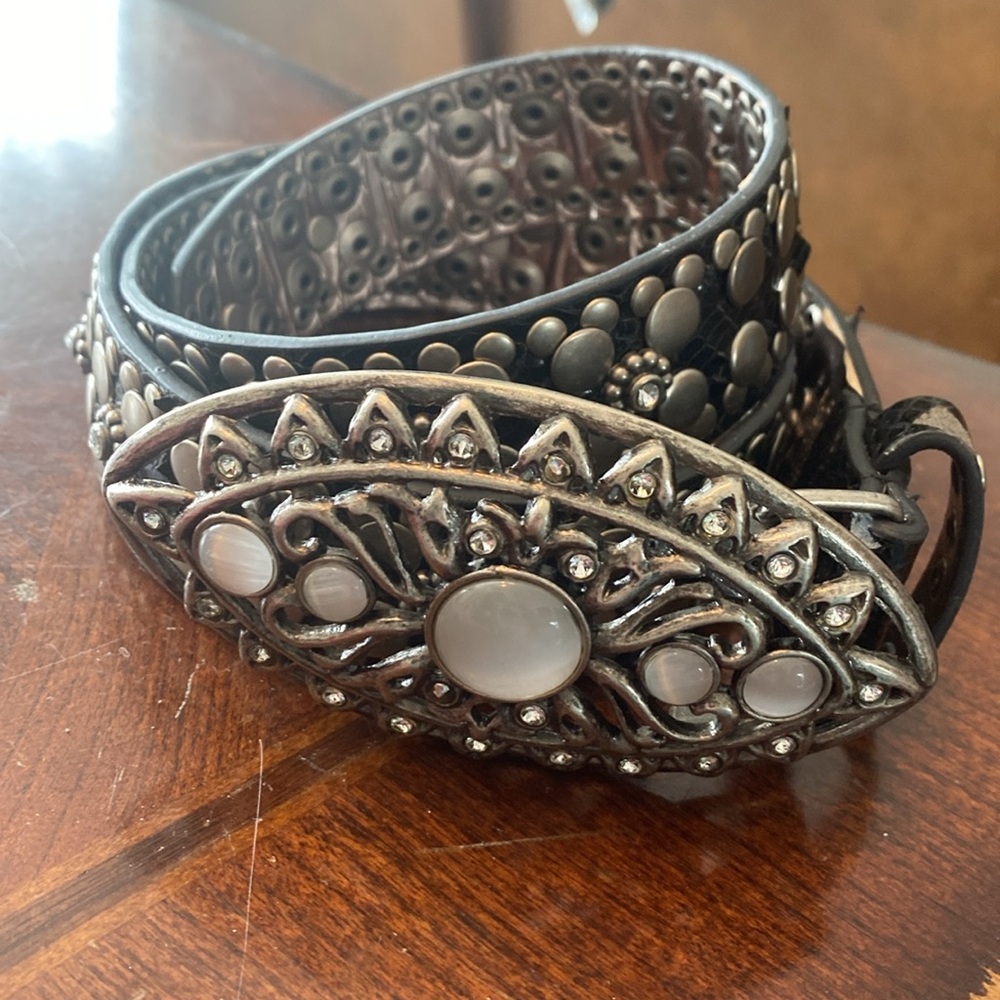Guess women’s size Medium black with studding and rhinestones